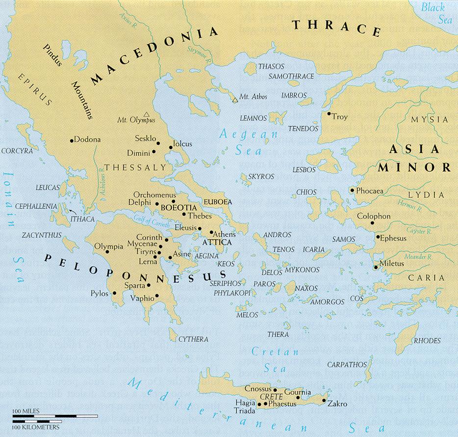 Das Antike Griechenland Und Die G Ischen Welt Map Karte Des Antiken   Das Antike Griechenland Und Die ägäischen Welt Anzeigen 