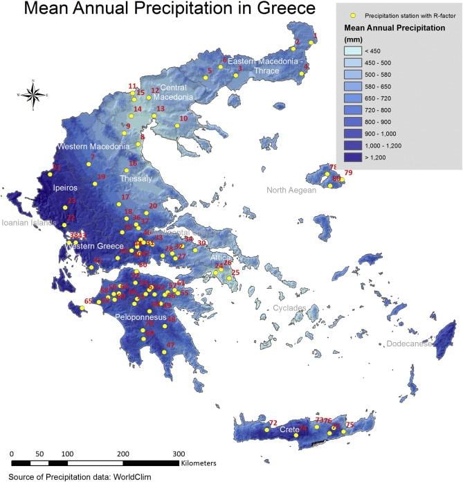 Hellas Regen anzeigen