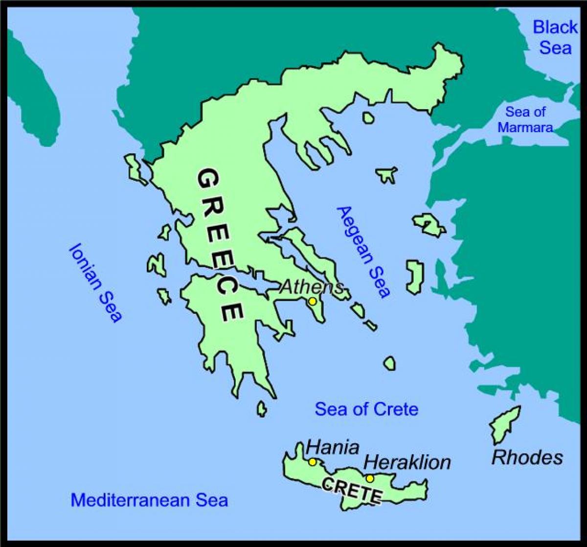 Остров Крит древняя Греция карта