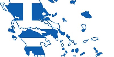 Griechenland Landkarte-Flagge