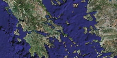 Karte von Griechenland satellite