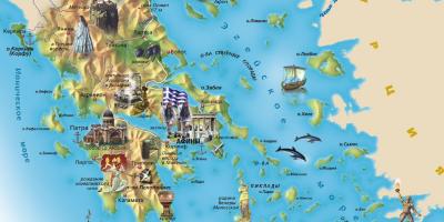 Touristische Karte von Griechenland