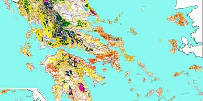 Hellas Wälder Karte