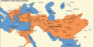Karte des griechischen Reiches
