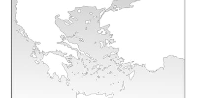 Das Antike Griechenland leere Karte